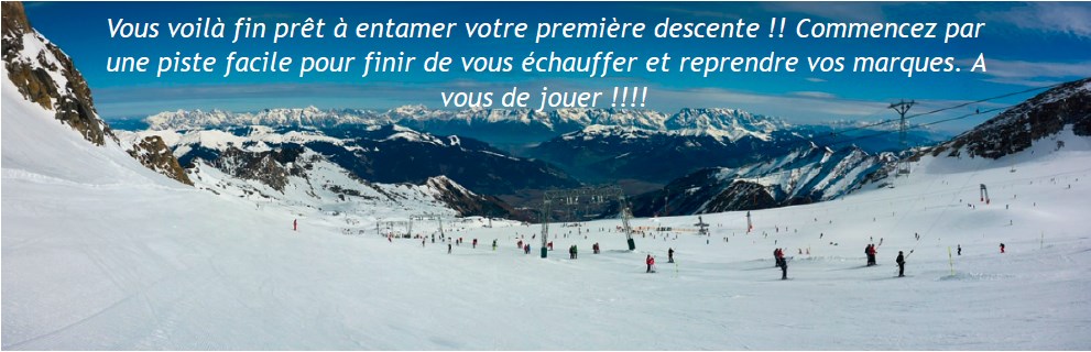 Photo panoramique piste de ski