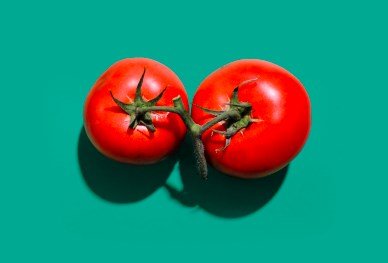 Photo de deux tomates grappe